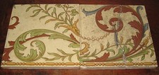 MINTON VICTORIAN TWO TILE PART PANEL SHABBY CHIC LOOK  