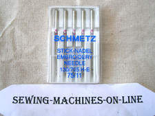 SCHMETZ EMBROIDERY SEWING