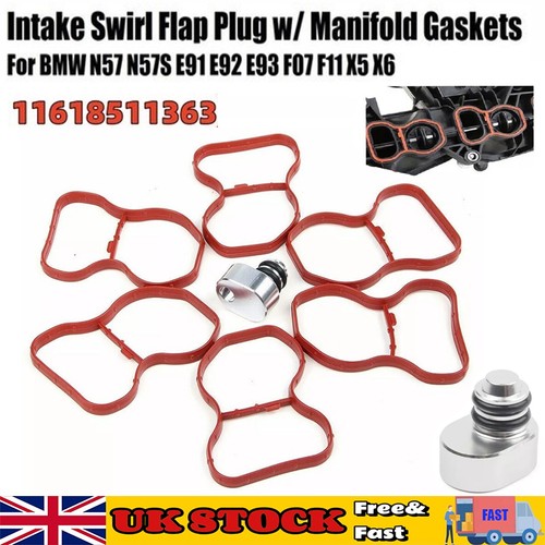 Intake swirl flap plug - intake,