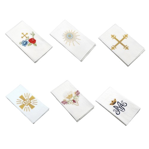 Embroidered cotton linen altar - cotton,