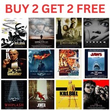 All Time Great Movie Posters Wall Art Classic Movie Modern Cinema A4 A3 A2