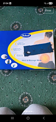 Scholl heat massage wrap - &,