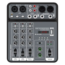 4 Channel Audio Mixer 48V