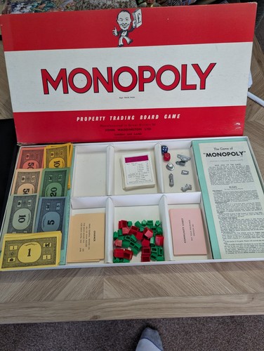 Vintage monopoly board - vintage, game