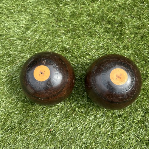 Pair vintage wooden bowls - pair,