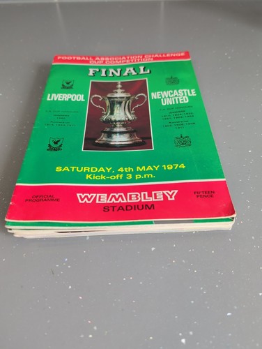 Cup final programmes - x,