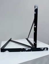 HEAVY DUTY BRACKETS BLACK 400MM X 400MM 2 PACK