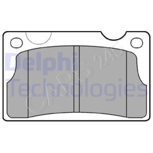 Disc brake pad set - disc, delphi