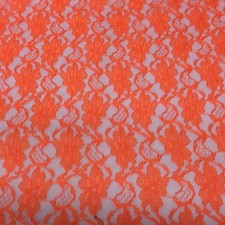Orange Floral LACE Flower