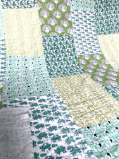 Indian Kantha Quilt Bedspread Bedding Throw  Blanket assorted Patches single Bed