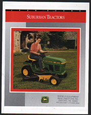 John Deere "STX38" Suburban Lawn Tractors Brochure Leaflet