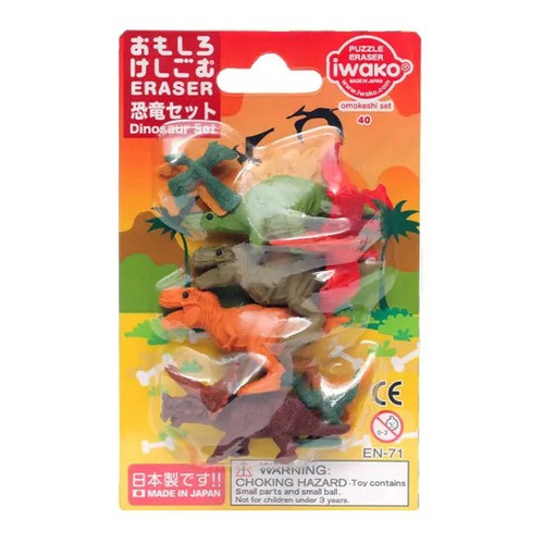 Iwako dinosaur set - iwako,