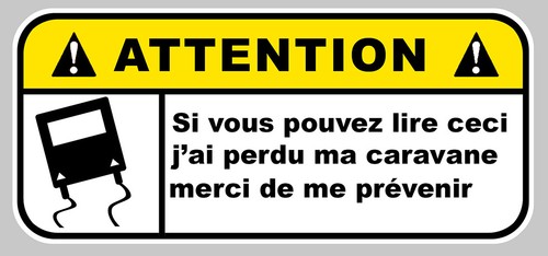 Attention caravan humor fun - attention,