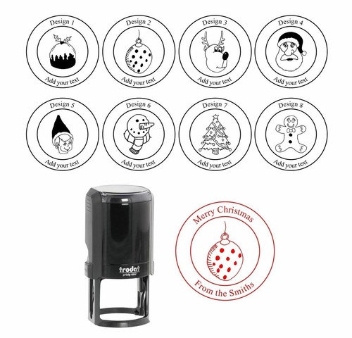 Personalised round christmas - personalised,