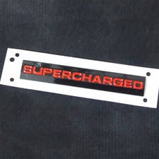 1x Red SUPERCHARGED Glossy