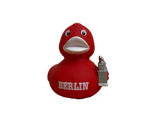 Berlin Red Rubber Duck - Collectible Bath Toy