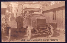 REAL PHOTO POSTCARD THORNYCROFT WORLD WAR ONE ARMY TRUCK LORRY c1915