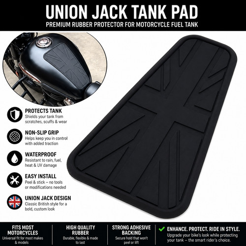 Rubber motorcycle tank pad - tank,