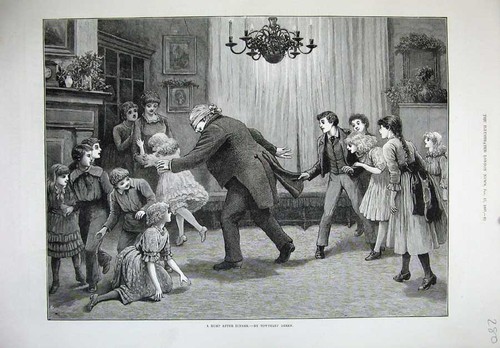Old antique print - old,