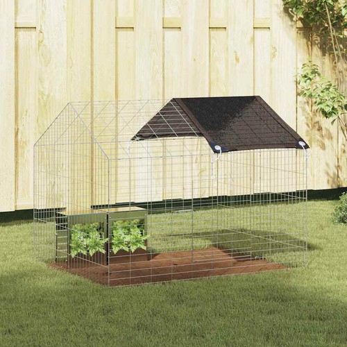 Rabbit cage silver 100 - rabbit,