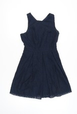 Jack Wills Women's Blue A-Line Dress, UK 10
