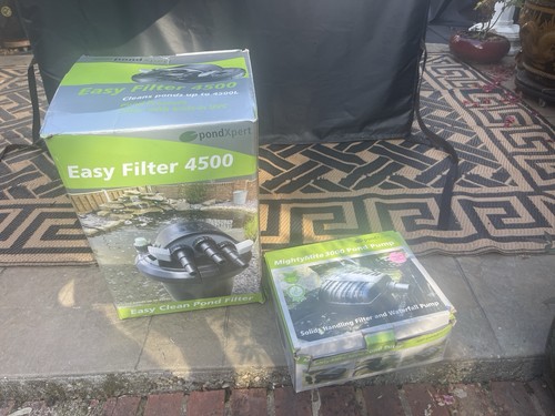 Pond filter with protection - pond,
