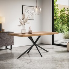 DONNI DINING TABLE  w BLACK LEGS