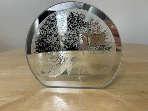 Peacock mirrored candle - m&s,