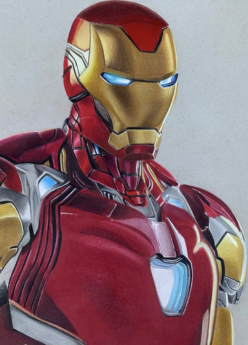 Original iron man coloured - original,
