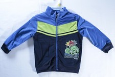 Angry Birds Boys Lightweight Jacket  Size 4T  Blue Zipper Front  Crush Some Pigs