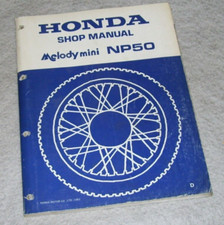 HONDA MELODY MINI NP50 MOTOR SCOOTER SHOP MANUAL ORIGINAL FACTORY ISSUE 1983