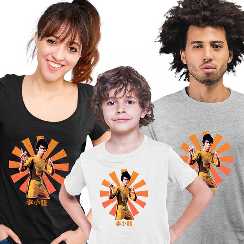 Bruce lee shirt karate - karate, kid