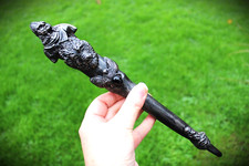Viking wand wolf ravens magic