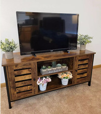 Industrial TV Stand Wood