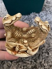 Harmony Kingdom - ‘Croc Pot’- Crocodiles in Boat - Peter Calvesbert ‘M’ Interior