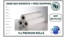 !!!SALE!!!  9 X 2 PLY Premium Hygiene Massage White 20" Couch Rolls