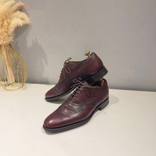 Church's 'Burton' Flex Custom Grade Burgundy Calf Leather UK8.5 G + Shoe Trees