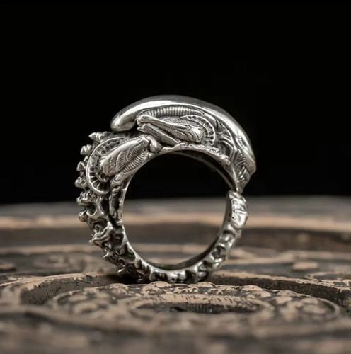 Alien xenomorph ring giger - ring, hr