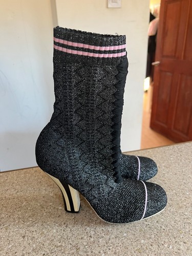 Worn once fendi rockoko socks - rockoko,