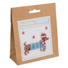 Festive Dachshund -  Counted