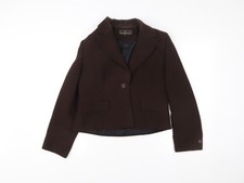 Elizabeth Emanuel Women’s Brown Blazer Jacket Size 16 Workwear