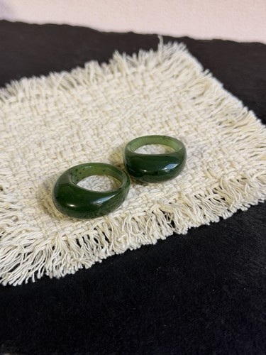 Natural nephrite jade ring - ring, uk
