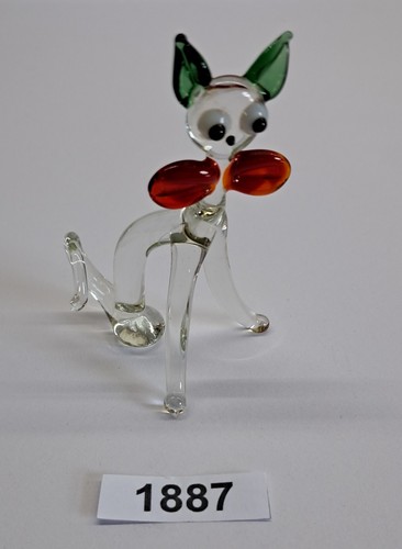 Murano glass hand blown cat - murano,