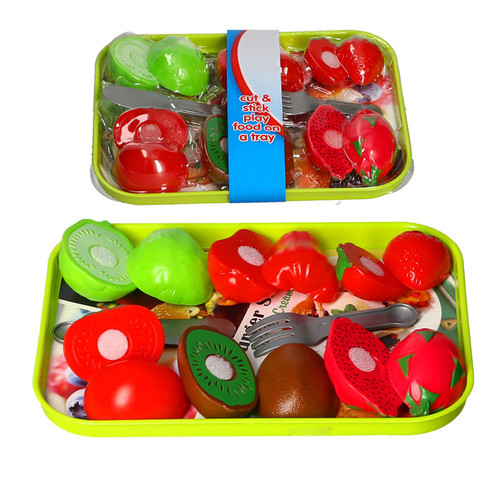 Cut and stick - cut, stick play food on