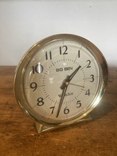 Big Ben Westclox Vintage Manual Alarm Clock Uranium Hands Working