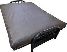 Brown Leather Vinyl Full Futon