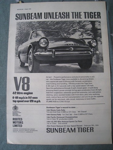 Sunbeam unleash the tiger - the,