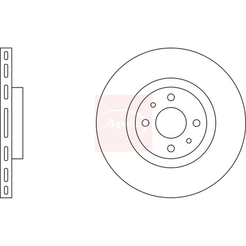 Brake discs vented for - 2x,