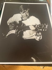 BRIAN JONES playing harmony stratotone THE ROLLING STONES  original photo