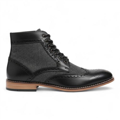 Men black wingtip brogue - men's,